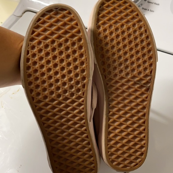 LIGHT PINK VANS LIKE NEW SIZE 9.5 - Picture 4 of 5